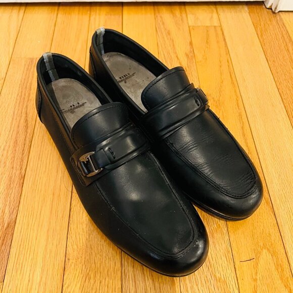 Salvatore Ferragamo Mens Shoes Loafers Black US Size 8.5 - Picture 12 of 16